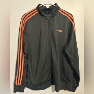 Adidas Jacket with Vibrant Orange Accents